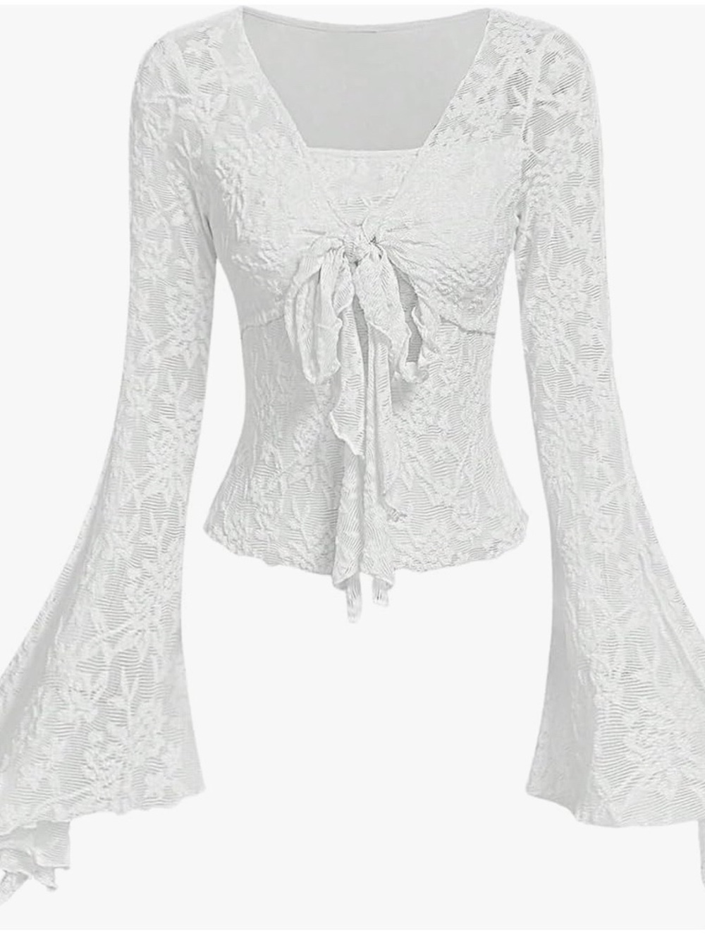 Verdusa Women's Y2K Cute Bell Sleeve Top with bell sleeves